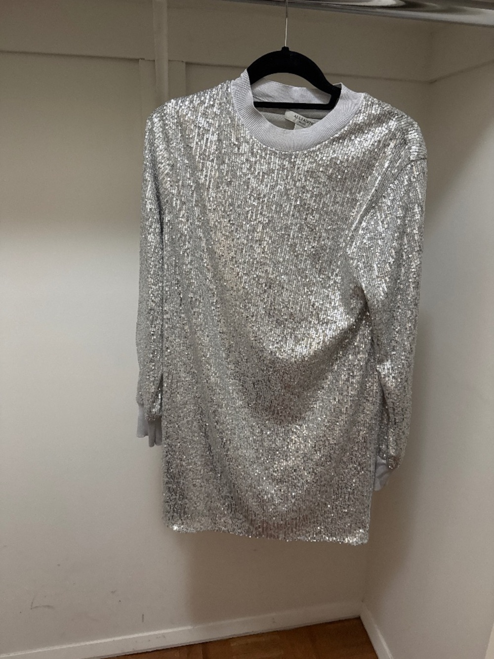 All saints sequin sweater dress